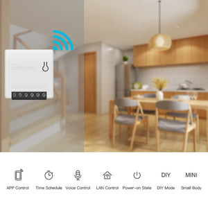 Mini interruttore Wi-Fi con telecomando Ewelink