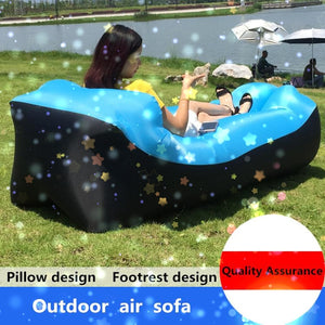 2019 Trend Outdoor Products Fast Infaltable Air Sofa Bed Good Quality Sleeping Bag Inflatable Air Bag Lazy bag Beach So 240 * 70cm