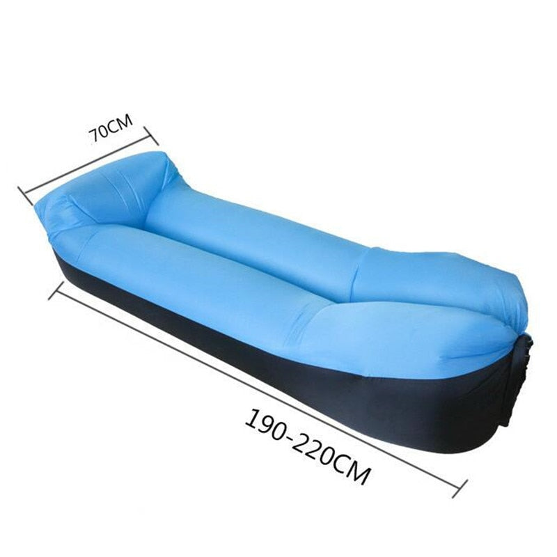 2019 Trend Outdoor Products Fast Infaltable Air Sofa Bed Good Quality Sleeping Bag Inflatable Air Bag Lazy bag Beach So 240 * 70cm