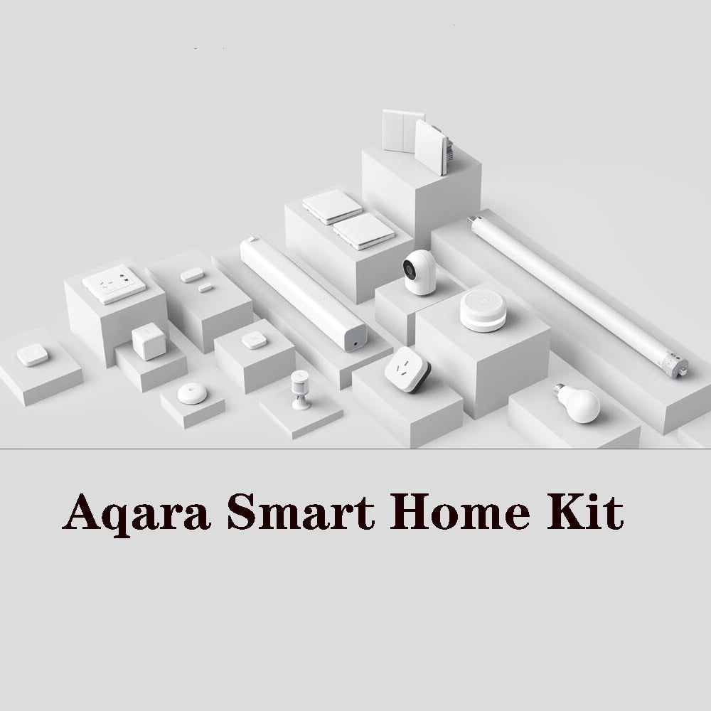 Aqara Smart Home Kits Aqara Hub Door Window Sensor Human Body Wall Switch Humidity Water Sensor Two-way module Work With Mi home