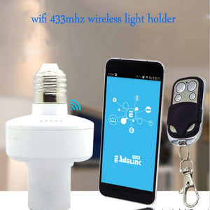 ITEAD Sonoff led bulb E27 holder, Slampher 433MHz RF Wireless WiFi Light Lamp For Smart Home Improve IOS Android Remote Control