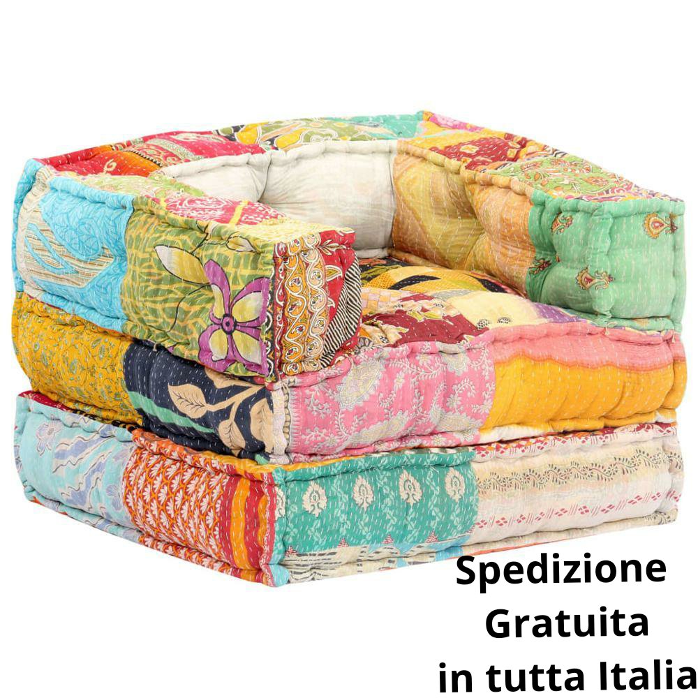 Mobili moderni Divano in tessuto patchwork