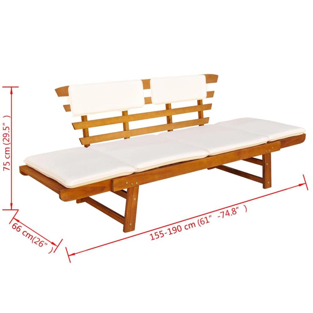 Sedia moderna in legno di acacia