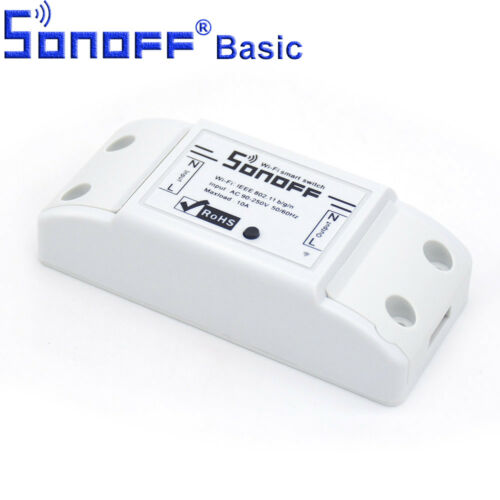 Sonoff Basic R2 WiFi Smart Switch Wireless Home Automation Relay Module Domotica DIY Remote Controller Works with Nest Alexa