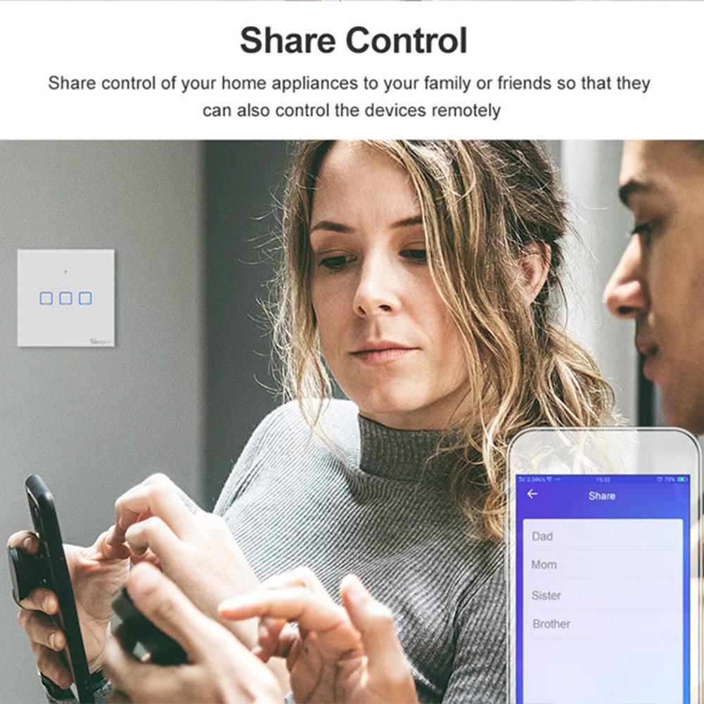 Smart Wifi Touch Interruttore della luce da parete
