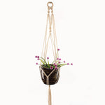 handmade macrame plant hanger flower/pot hanger pot tray for wall decoration country/garden pot tray for plant