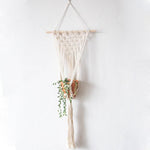 handmade macrame plant hanger flower/pot hanger pot tray for wall decoration country/garden pot tray for plant