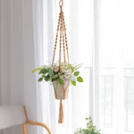 handmade macrame plant hanger flower/pot hanger pot tray for wall decoration country/garden pot tray for plant