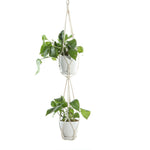 handmade macrame plant hanger flower/pot hanger pot tray for wall decoration country/garden pot tray for plant