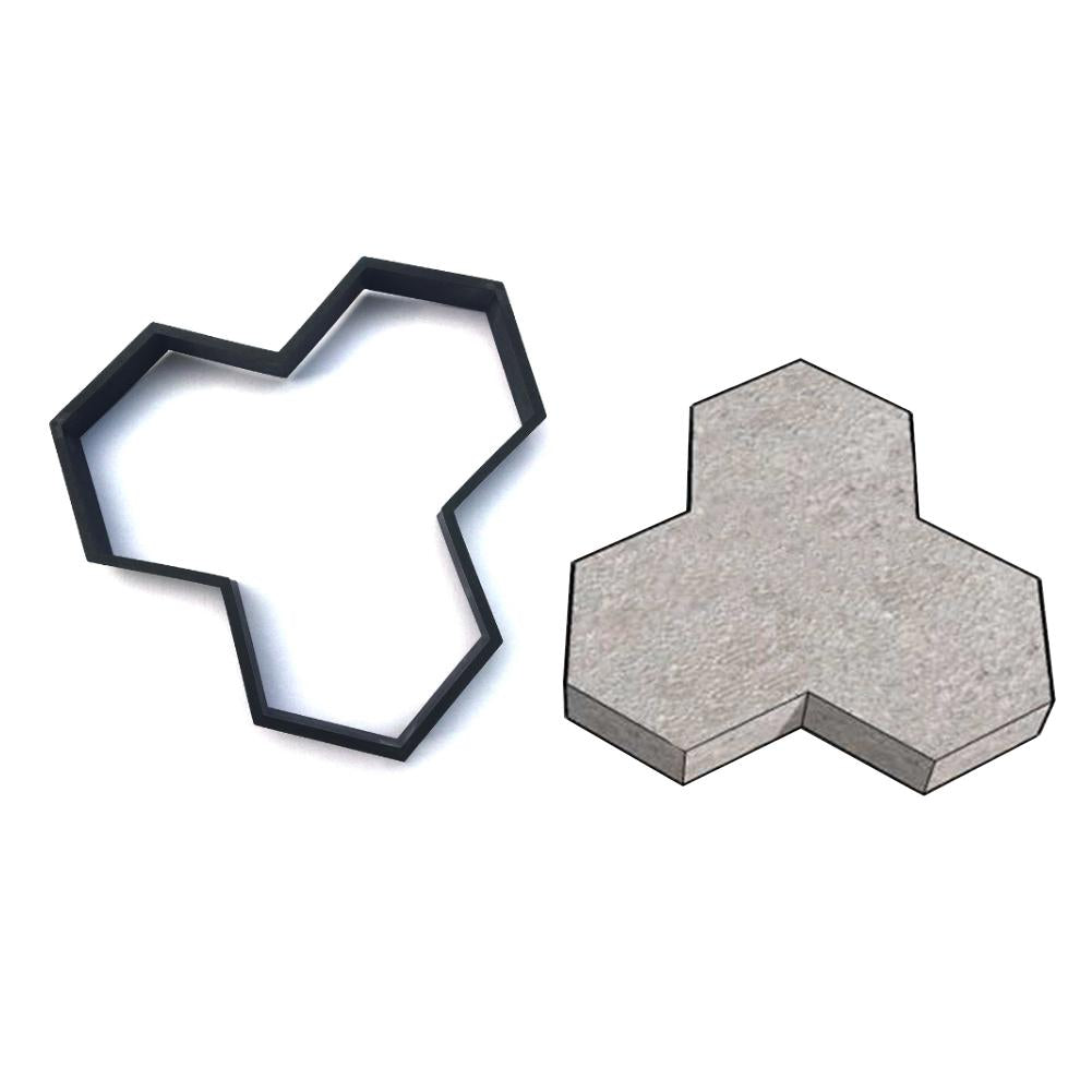 Concrete Molds Y Shaped Paving DIY Cement Molds for Plaster Environmental Gardens Floor Tile Cement Concrete Mold Cement Mold