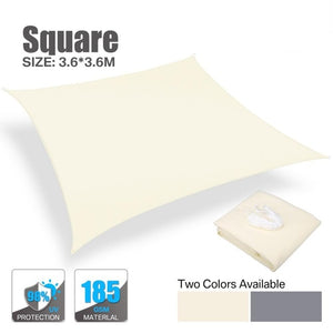 280GSM Waterproof Awning Sunshade Sun Shade Sail For Outdoor Garden Beach Camping Patio Pool Sun Canopy Tent Sun Shelter