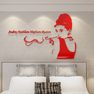 Adesivi murali Hepburn Bellezza Audrey